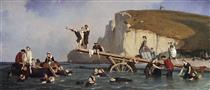 Women Bathing - Alexandre Antigna