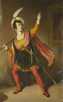 George Almar as Carnaby Cutpurse in 'The Cedar Chest' - Robert William Buss