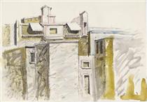View from Kriezotou street - Nikos Hadjikyriakos-Ghikas