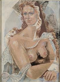 White figure - Nikos Hadjikyriakos-Ghikas