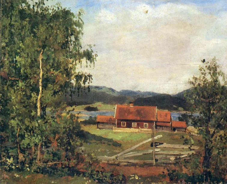 Landscape. Maridalen by Oslo by Edvard Munch – a serene rural countryside scene.