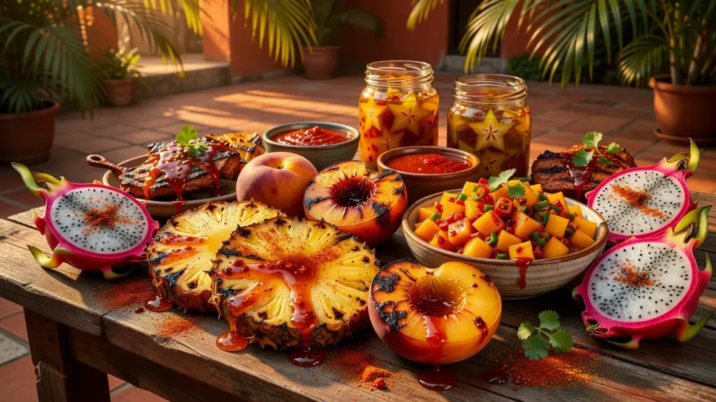 Hot Fruit Flavors: Fiery Fruit Recipes with Spicy Tropical Fruits, Exotic Fruit Varieties, and Fire-Roasted Fruit