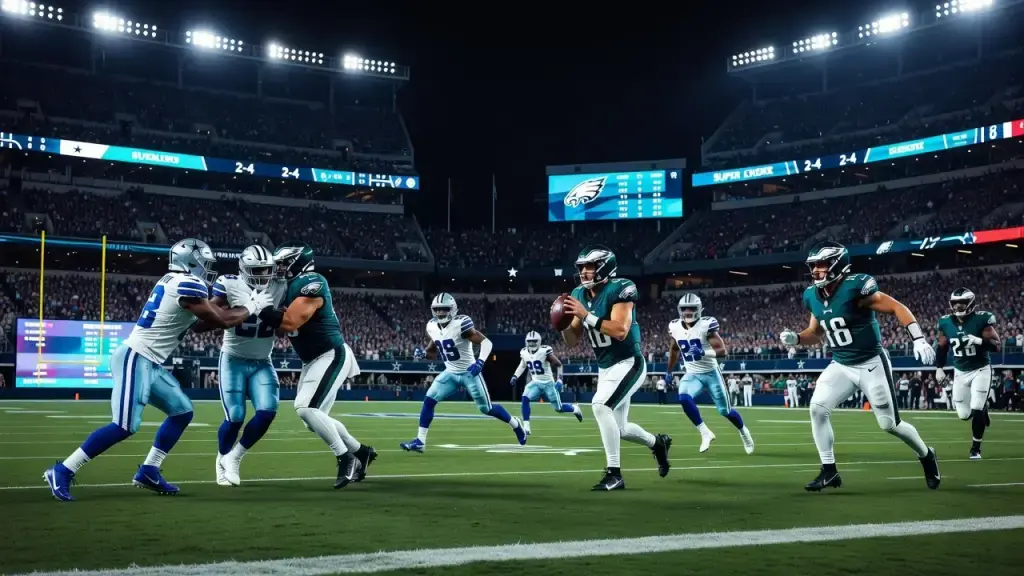 Cowboys and Eagles Clash Pits Two Flawed Contenders Against Each Other